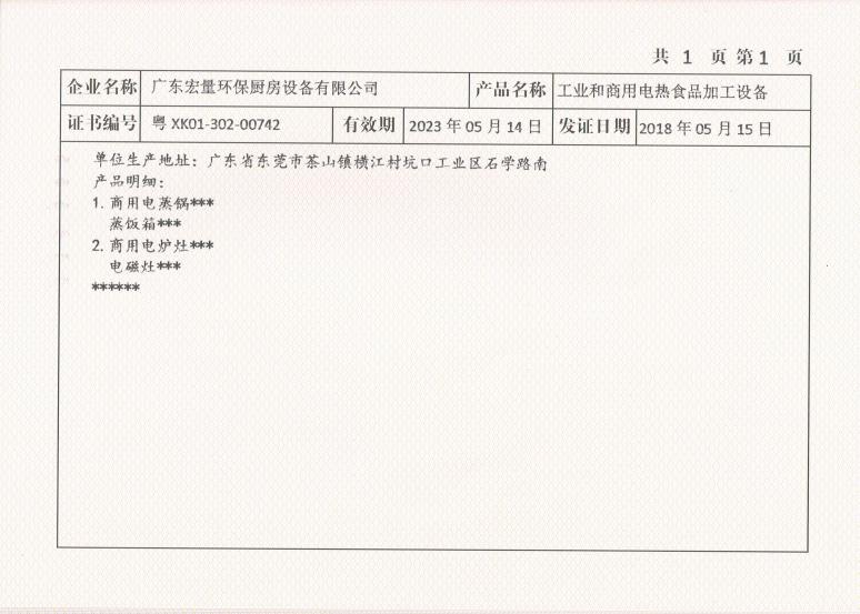 全國工業產品生產許可證1-2